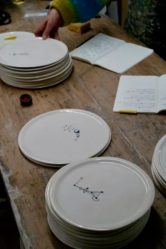 Assiettes poterie artisanale
