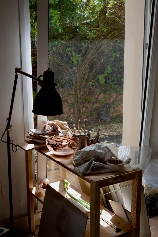 Table atelier poterie artisanale