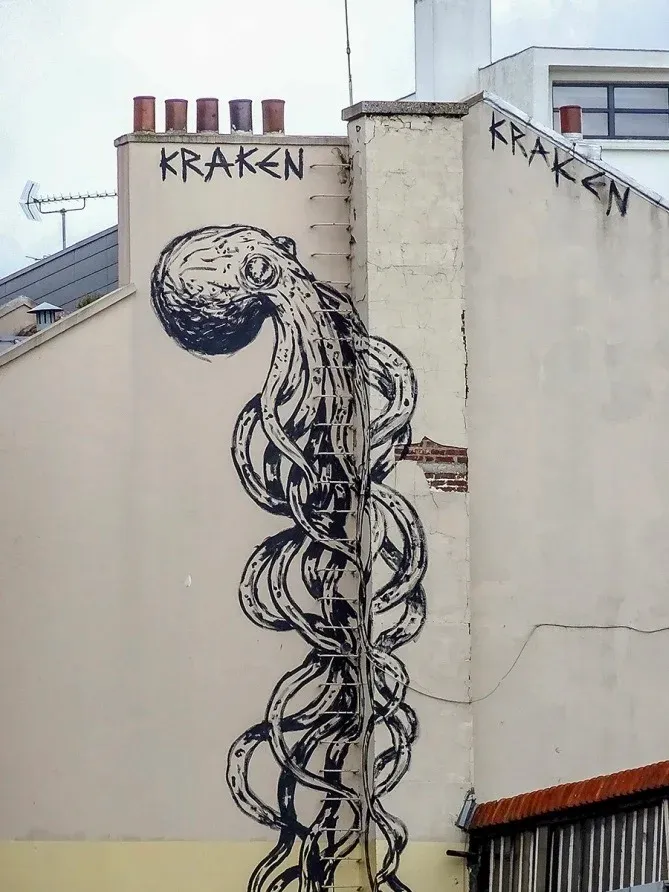Poulple Street art Eddy Manier